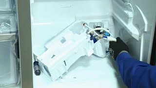 How to Replace a Samsung Refrigerator Reservoir and Water Filter Housing Part DA9714655C [upl. by Hank]