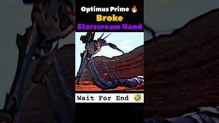 Optimus prime  Broke Starscream Hand  tfp  season  1 episode  15  movie scene edits🔥 shorts [upl. by Jarietta]