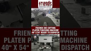 Friends 45 Platen Punching Machine friendsengineeringcompany ytshorts [upl. by Nimsaj]