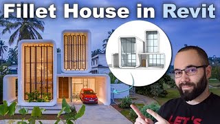 Massing in Revit Tutorial Fillet House [upl. by Lerred]