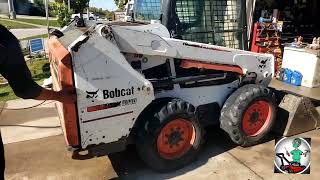 Bobcat S510 oil change [upl. by Hanima]