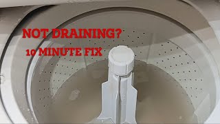 Quick Solution Washer Not Draining  Unclog drain pump [upl. by Fabrienne]