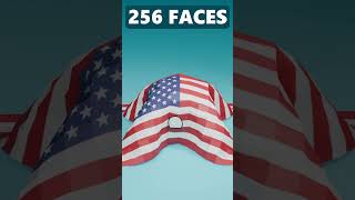 🇺🇸 USA Flag Cloth Simulation blender shorts simulation america [upl. by Spark]