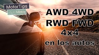 ¿Qué SIGNIFICA FWD RWD AWD 4WD y 4X4 en los AUTOS  AutoMotorRS [upl. by Juli]