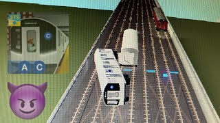 Derailing Trains And Trolling on Roblox [upl. by Atirhs]