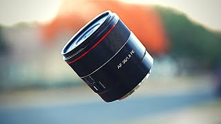 Samyang AF 35mm f14 FE lens review with samples APSC [upl. by Lashonde]