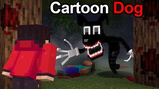 We Survived Cartoon Dog in Minecraft [upl. by Anneliese459]