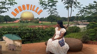 vlog Auroville Matrimandir wild life  Pondicherry  travel vlogsmahivlogs [upl. by Karlow]