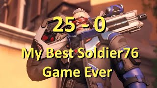 Best Soldier 76 Game Ever 25  0 [upl. by Cutlor]