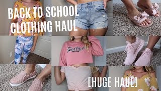 HUGE BACK TO SCHOOL CLOTHING HAUL 2017 [upl. by Warthman]