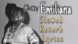 Ckay  Emiliana  Slowed  Reverb  Lyrics [upl. by Forta]