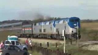 Amtrak Coast Starlight Train 11  Elkhorn Slough California [upl. by Arie]