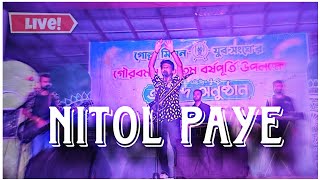 Pritthy G live  Nitol Paye  Ami Akash Pathabo  Cover [upl. by Eirrej670]