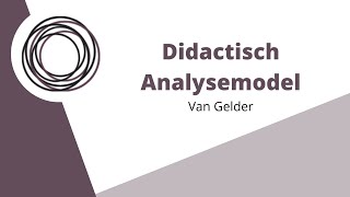 Didactisch analysemodel van Gelder in het kort uitgelegd [upl. by Blunt236]