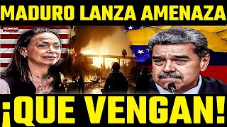 🚨ATENCION🚨 MADURO lanza amenaza contra todo aquel que intente INVADIR a Venezuela [upl. by Frederic244]