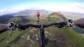 Causey Pike Ridgeline  Lake District Mountain Biking [upl. by Attenhoj]