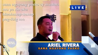 KARAOKE SANA NGAYONG PASKO Ariel Rivera Momentum Live MNL [upl. by Omrelliug]