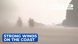 Strong winds return to the Oregon Coast [upl. by Cavanaugh464]