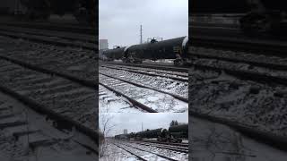 Big CS X oil tanker train part one [upl. by Otilia]