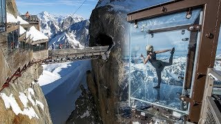 Mont Blanc Chamonix Aiguille du Midi in the French Swiss amp Italian ALPS [upl. by Assyle]