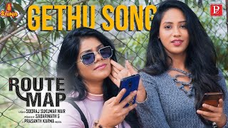 Gethu Song Lyric Video  Route Map  Sooraj Sukumar Nair  Gopu Kiran  US Deeksh [upl. by Hurd]