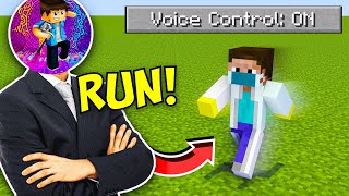 I Controlled Minecraft With My VOICE  Mcaddon [upl. by Ellimahs544]