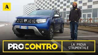 Dacia DUSTER restyling 2022  PRO e CONTRO  PROVA STRUMENTALE [upl. by Ahsil]