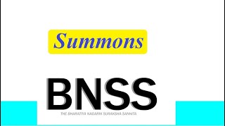 Clause 6367 BNSS Summons1 [upl. by Adnelg]