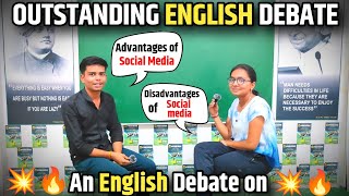 Advantages amp Disadvantage of Social media  spoken english Debate  English speaking debate  viral [upl. by Hercule812]