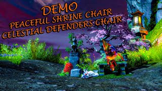 Guild Wars 2  Opening 30 Celestial Defenders Chests amp Peaceful Shrine Chair Demo [upl. by Juetta]