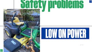 John Deere Zero Turn dies when brakes are released The fix plus low power issues [upl. by Mobley]