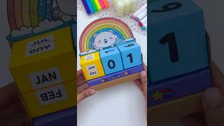 DIY 2024 Mini Desk Calendar shortvideo diy 2024 craft papercraft worldofartandcraft [upl. by Mina610]