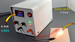 Diy Simple 060V 030A DC Adjustable Bench Power Supply How to make Voltage amp Current Adjustable [upl. by Rosy]