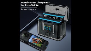 Insta360 X4 8K Charging case  Battery Case By CYNOVA Efficient better than the insta360 charger [upl. by Heman386]