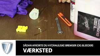 Sådan afkorter du hydrauliske bremseslanger og Bleeder [upl. by Betsy]