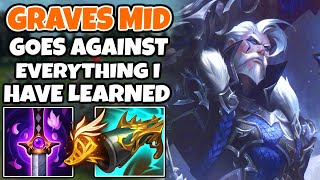 No one told me Graves Mid is hard to play if you main Mages  OffMeta Climb  1313 [upl. by Ardien]