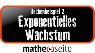 Exponentielles Wachstum berechnen Beispiel 3  A3003 [upl. by Ekrub]