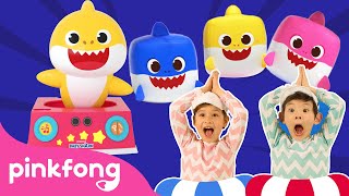 Play with Baby Shark Toys  Stacking Cups Bubble Blaster Dancing DJ  Baby Shark Songs  Pinkfong [upl. by Ernesto]