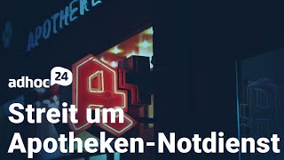 Streit um ApothekenNotdienst  Medikamente und Reaktionsvermögen  ApothekenProtest [upl. by Eng]