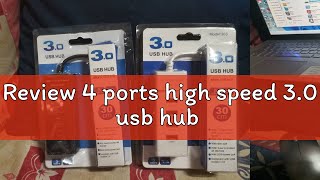 Review 4 ports high speed 30 usb hub [upl. by Byrne643]