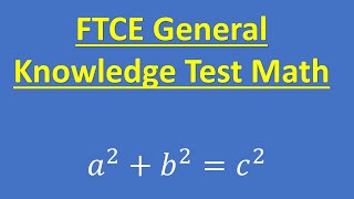 FTCE General Knowledge Test Math [upl. by Anirt]