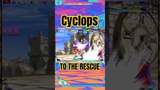 Cyclops assistance 👌 shorts マブカプ２ MvC2 [upl. by Leraj]