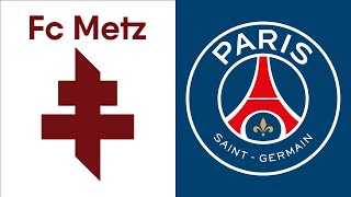 Metz vs PSG Highlights Goals  Ligue 1 202324  eFootball PES 2021 [upl. by Ahsam]