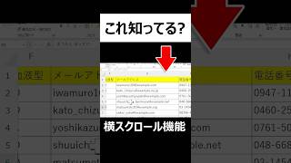 【超便利！】エクセルでマウスを使って横スクロールする方法 [upl. by Neahs]