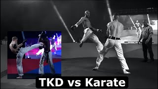 When Olympic TKD Outperforms ITF TKD vs Karate Kickboxing [upl. by Williams548]