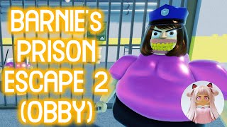 BARNIEs PRISON ESCAPE 2 OBBY  Roblox Gameplay Walkthrough Hard Mode No Death 4K [upl. by Anrim170]