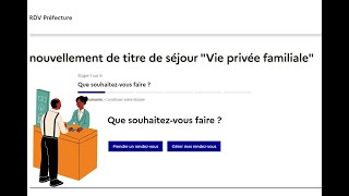 Prendre rendez vous en préfecture de Bobigny renouvellement de titre de séjour vie privée famille [upl. by Yelehsa]