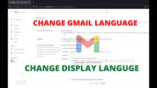 Change Gmail Language [upl. by Oinoitna]