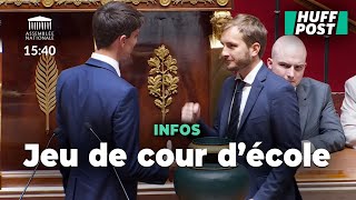 L’astuce de ce député LFI pour ne pas serrer la main de son collègue RN [upl. by Attenal]