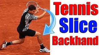 How To Hit A Slice Backhand In Tennis  3 Instant Tips [upl. by Sinnard]